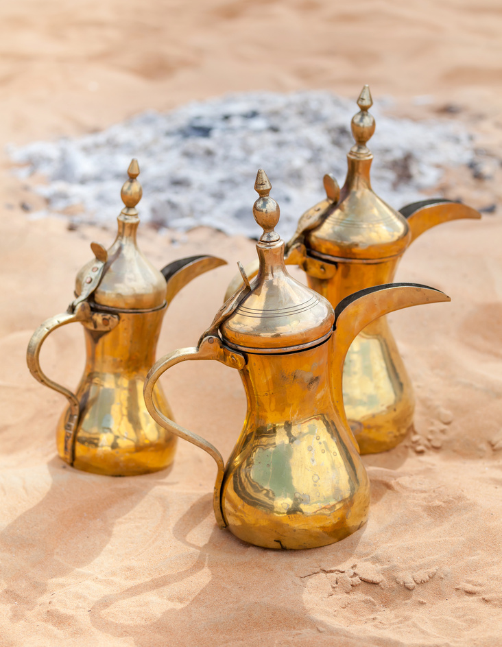 Traditional Arabic coffee pots